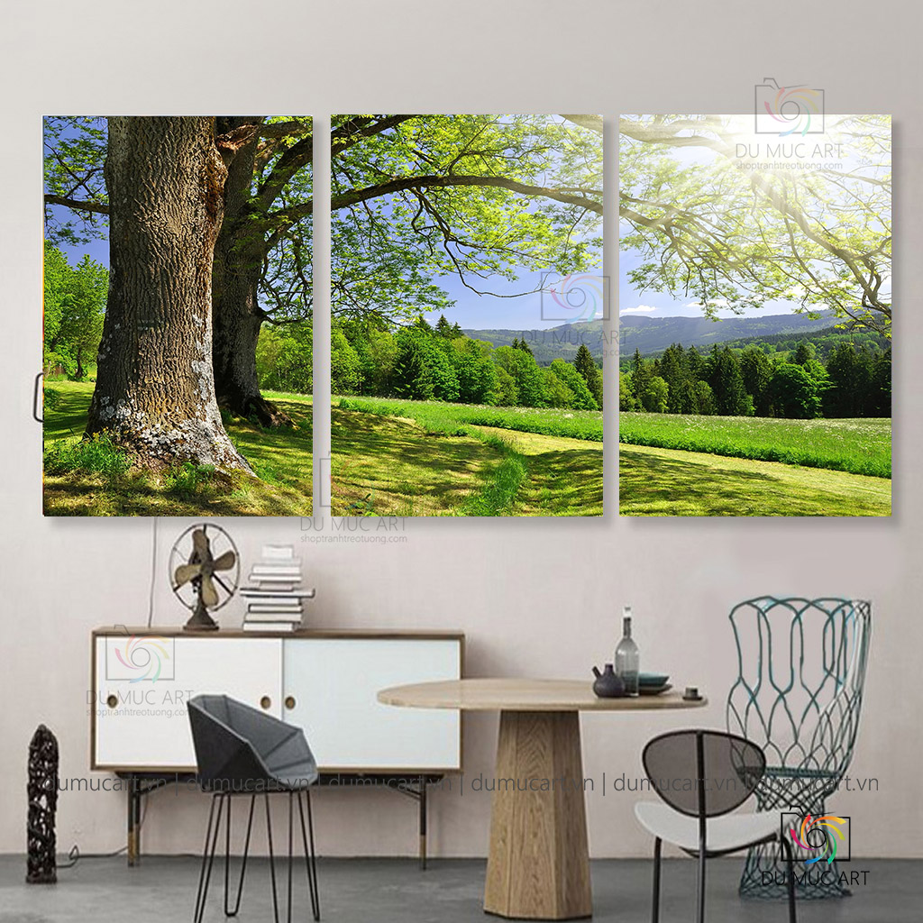 Tranh decor: Tán cây tươi mát