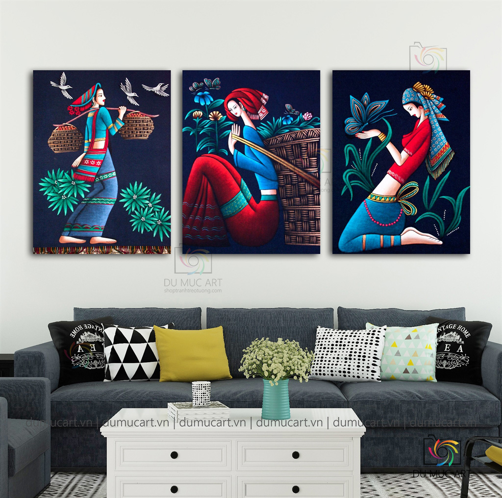 Tranh decor: Sơn nữ