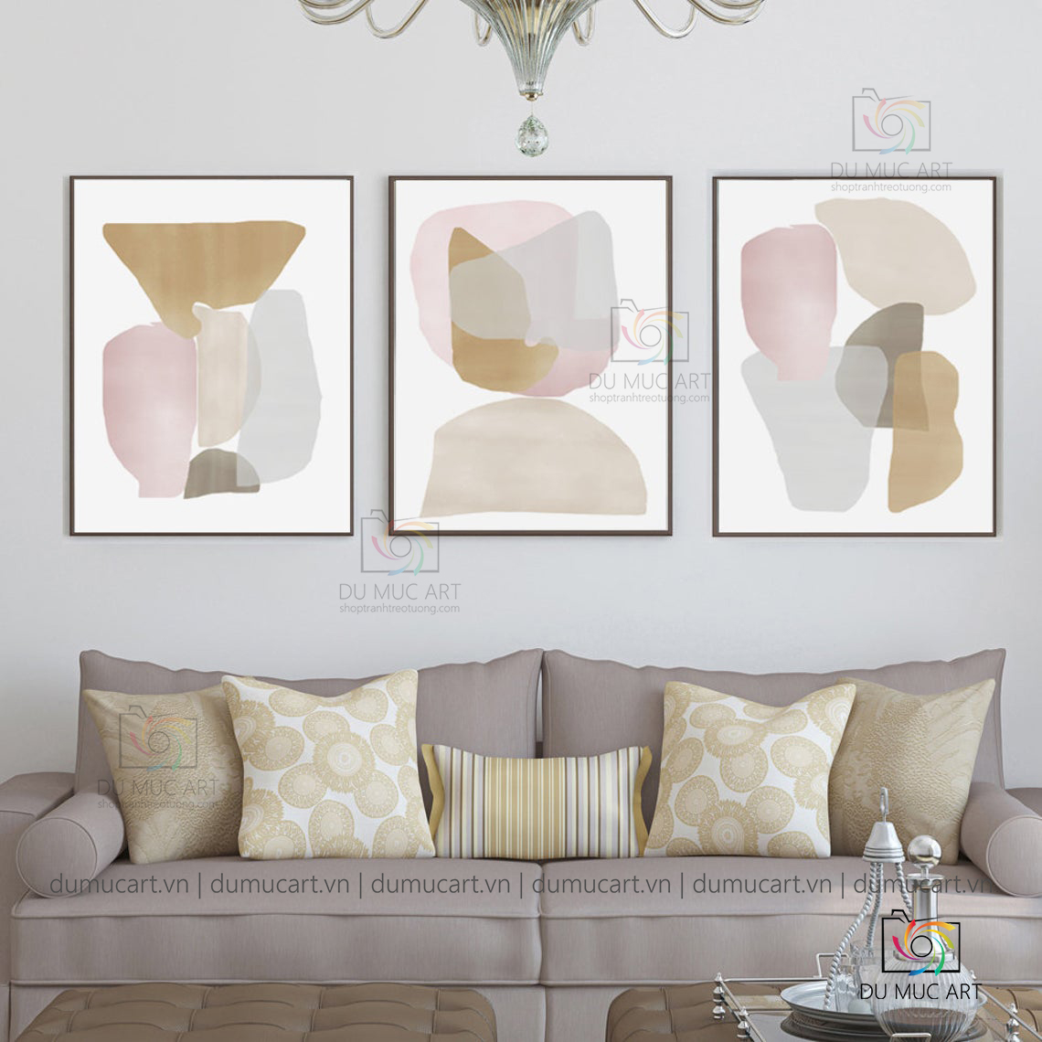 Tranh decor: Trừu tượng tối giản