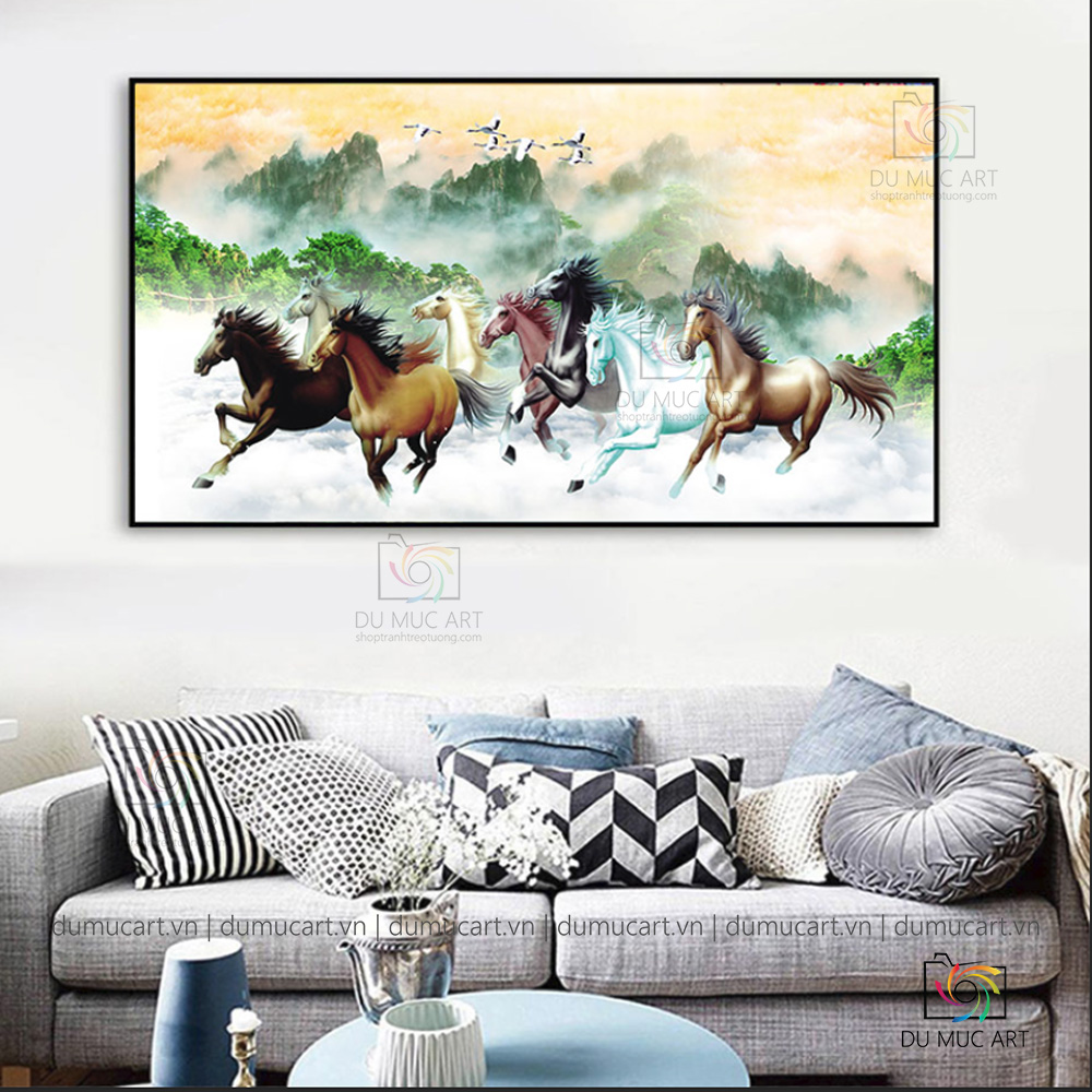 Tranh decor: Mã đáo thành công
