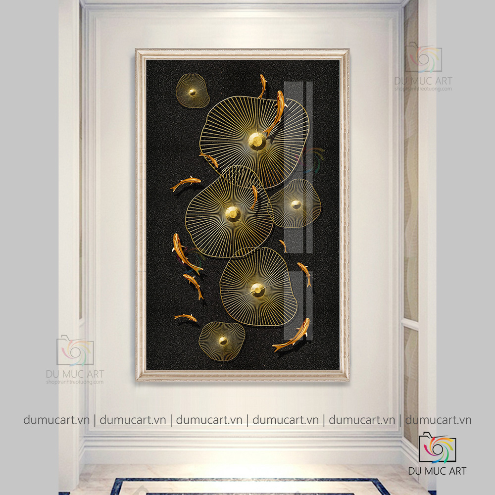 Tranh decor: Đàn cá