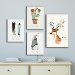 Tranh decor: Thỏ xinh