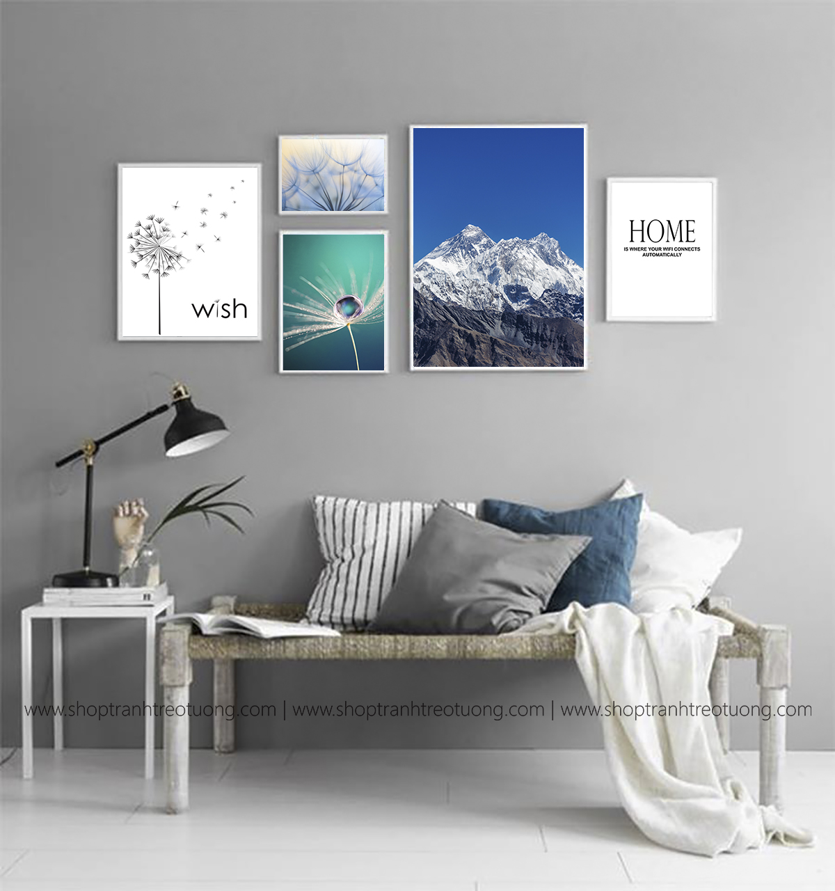 Tranh canvas - Tạo điểm khác biệt cho phòng khách
