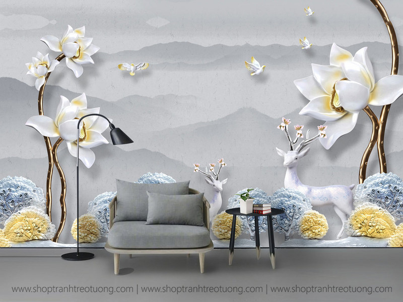 Tranh dán tường: Vườn tiên