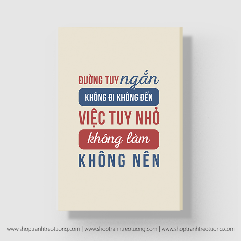 Tranh: Đường tuy ngắn không đi không đến