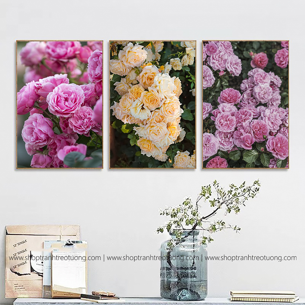 Tranh decor: Tranh canvas Hoa