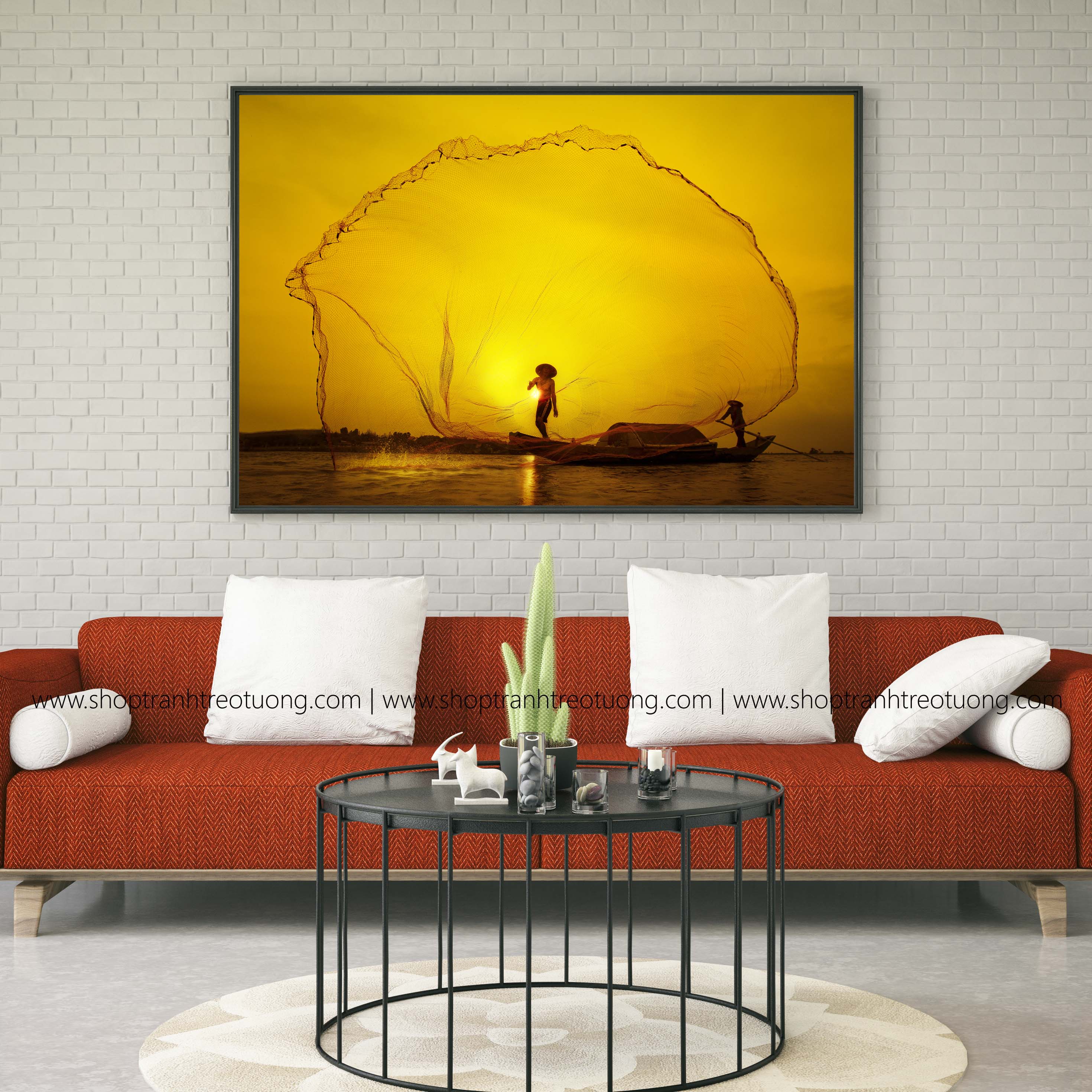 Tranh canvas: Bắt ánh hoàng hôn